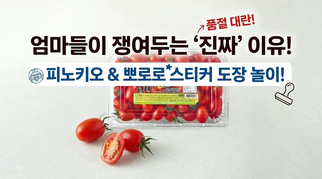 품절대란! 피노키오 뽀로로 스티커 도장놀이, 육아맘이 쟁여두는 진짜 이유